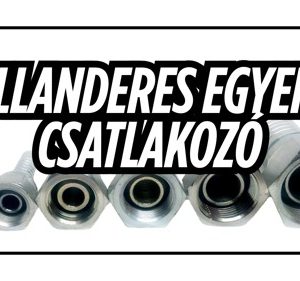 Hollanderes egyenes csatlakozó