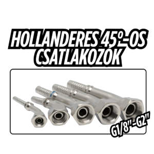 Hollanderes 45°-os csatlakozó