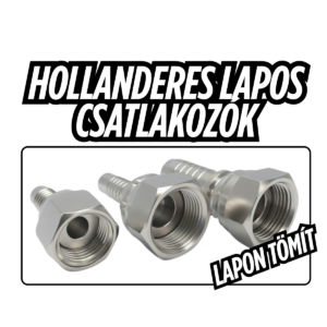 Hollanderes lapos csatlakozó