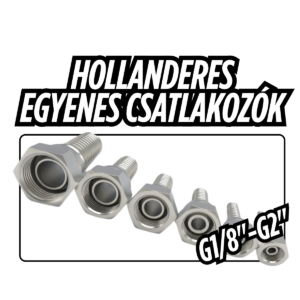 Hollanderes egyenes csatlakozó