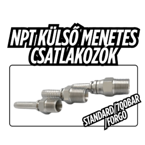 NPT külsõ menetes csatlakozók