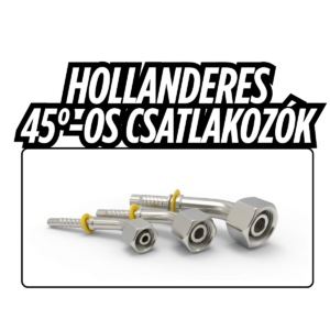 Hollanderes 45°-os csatlakozó