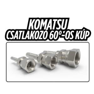 Komatsu csatlakozó 60°