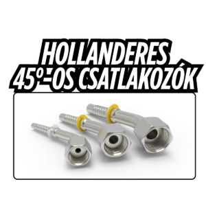 Hollanderes 45°-os csatlakozó