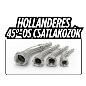 Hollanderes 45°-os csatlakozó