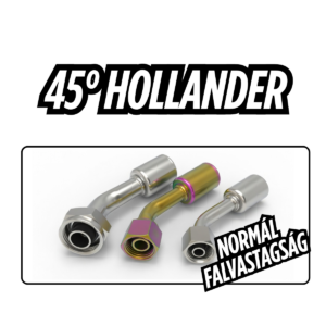 Hollanderes 45°-os csatlakozó